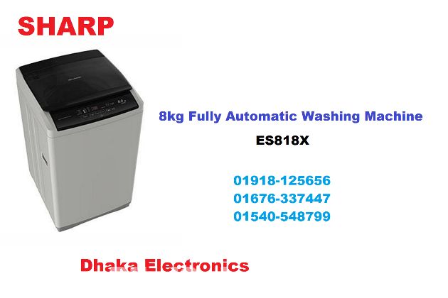 Sharp ES818X Top Load Washing Machine 8 KG